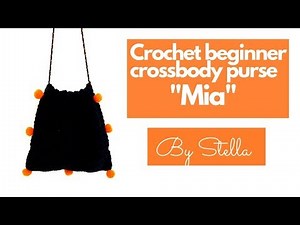 Crochet "MIA" crossbody bag / pouch ,boho style bag. Part 1 | By Stella