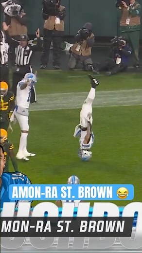 Amon-Ra St. Brown hit the headstand on the Green Bay Packers 😂🔥