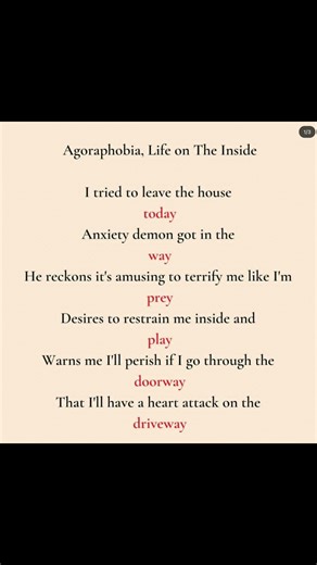 Agoraphobia — Life on the Inside 💚