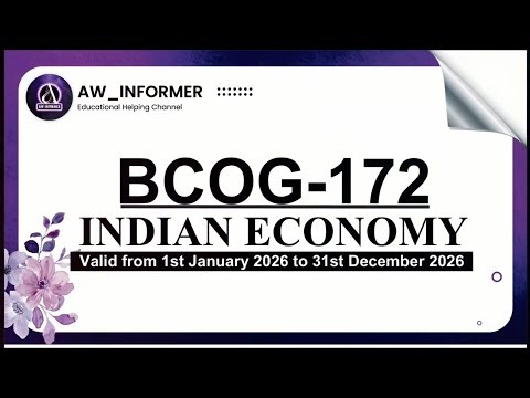 BCOG 172 Solved Assignment 26–26 | BCOG 172 Solved Assignment in English 26–26 | Free on #yt | IGNOU