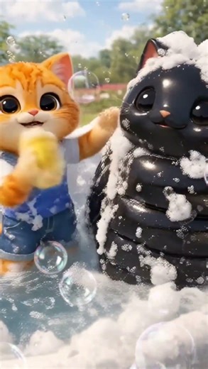 GAK NYANGKA! Ulat Ini Ternyata Bukan Ulat Biasa 😱 #oyen #aivideo #cutecat