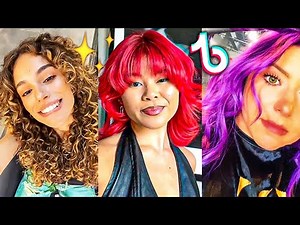 Tiktok Hair Transformations That Makes Me HAPPY 🥰🌈