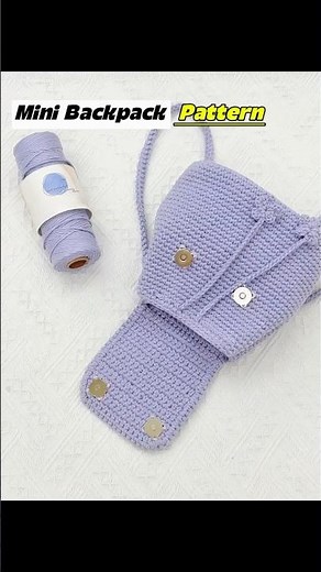 How to Crochet a Mini Backpack Free Pattern & Tutorial
