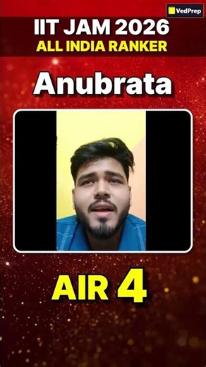 Topper Daily Schedule 🔥 | IIT JAM 2026 AIR 4 | VedPrep