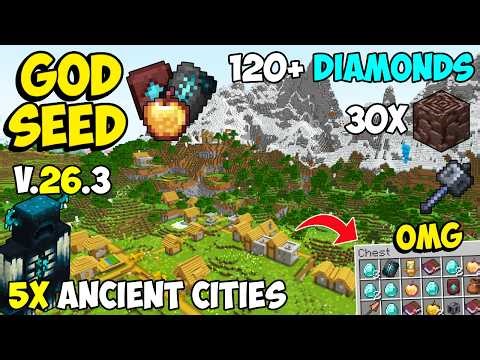 🔥 Ultimate [God Seed] For Minecraft 26.3 Bedrock & PE | Best Mountain Seed Bedrock 26.3 | Seed 26.1+
