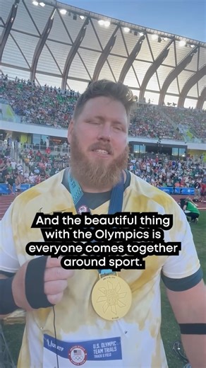 44K views · 275 reactions | "Just so happy to be here." Ryan Crouser talks qualifying for his THIRD Olympics with his family watching on! | NBC Olympics & Paralympics | Facebook