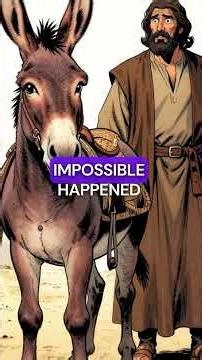 When a Donkey Preached to a Prophet