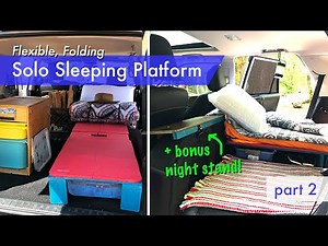 Flexible, Folding Sleeping Platform: Finishes, Hardware, Padding + Quick Night Stand for 4Runner