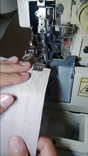 Overlock using a high-speed overlock machine #sewing #overlock