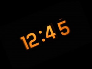 Digital LED Clock Time Lapse Rotating Spinning 360 Degrees full Circle Rotation HD Timelapse Video