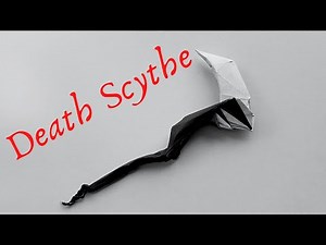 How to make a paper Death Scythe(MC覓晨)// 죽음의 신의 낫 접기//摺紙死神的鐮刀