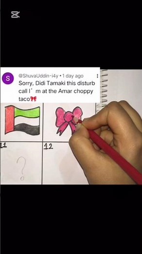 How to Draw a Cute Pink Bow Step-by-Step 🎀 #art #heartemoji #artist #painting #emojidrawing #bow