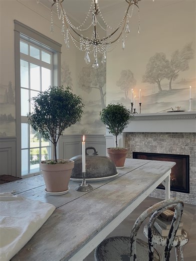 Cheryl C Krecsy | 🤍 Continuing… To create my vintage countryside orchard garden dining room. I was lucky to find this weathered harvest table... | Instagram