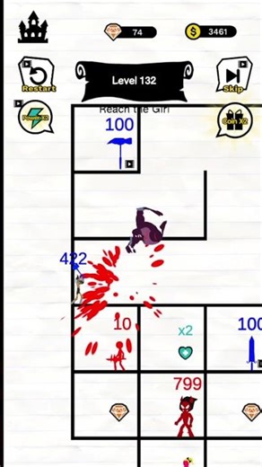 Stick Battle: Mighty Tower War #132 Gameplay #shorts #fun