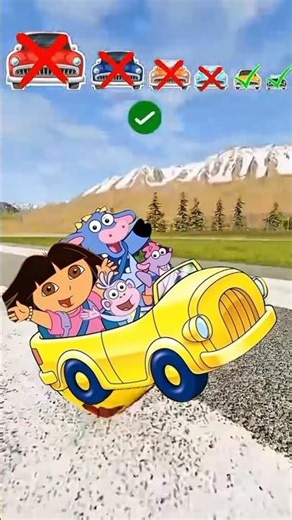 Dora's Tiny beamng Car Challenge! 🌟🚗 #kids #beamng #shorts #game #entertainment #firstvideo #car