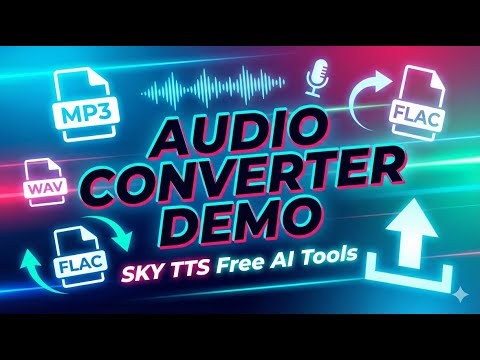 How to Convert Audio Online Free | SKY TTS Full Demo & Features Explained
