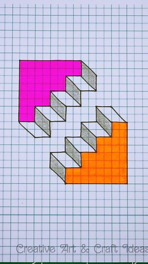 22K views · 137 reactions | 3D illusion drawing #illusion #3d #drawing #reels #reelsvideo | Creative Art & Craft Ideas | Facebook