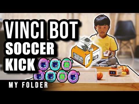 🤖 VINCI▸VinciBot Robotics Mission with Tata | Soccer Kick Challenge