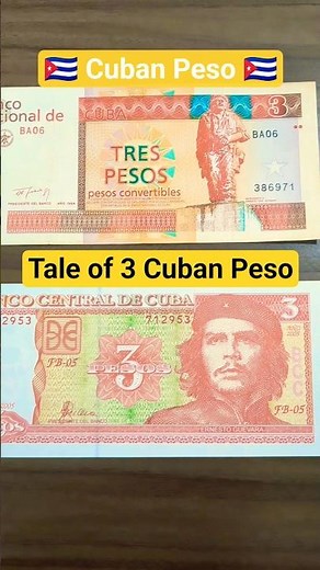 Cuban 3 Pesos collection 🇨🇺 1994 and 2005