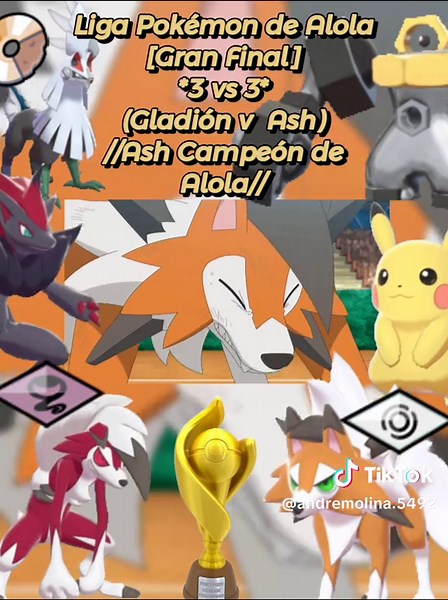 Liga Pokémon de Alola: Gran Final entre Ash y Gladión