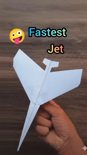 How to fold the unique fly wings paper jet homemade origami paper flying jet #short #craft