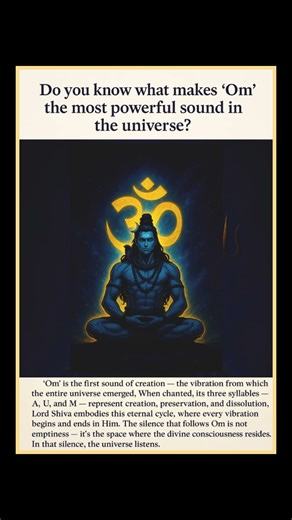 Why ‘Om’ Is the Most Powerful Sound in the Universe 🔱 #shorts