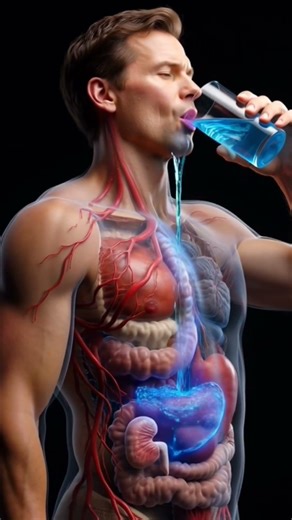 What actually happens inside your body when you drink water?
