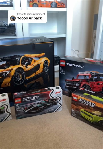 Replying to @mati current backlog of sets, videos coming soon 😎 #lego #supercar #mclaren #collector #legotechnic