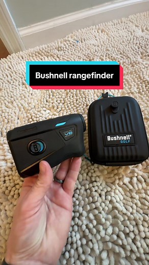 Bushnell rangefinder that gives you precise distance with slope and a magnetic mount so it stays right on your cart for quick access #tiktokshopcreatorpicks #tiktokshopstockup #tiktokshopspringglowup #golfgear #rangefinder