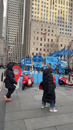 Rockefeller Center has a completely different vibe today 🎉 With the Legendary February stands, sports, entertainment, and New York energy come together in one place. This city truly never stops 🗽✨ #LegendaryFebruary #RockefellerCenter #NYCExperience #NewYorkVibes | New York Times Square