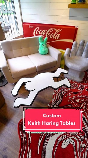 Custom Keith Haring Tables: DIY Artist Custom Coffee Tables