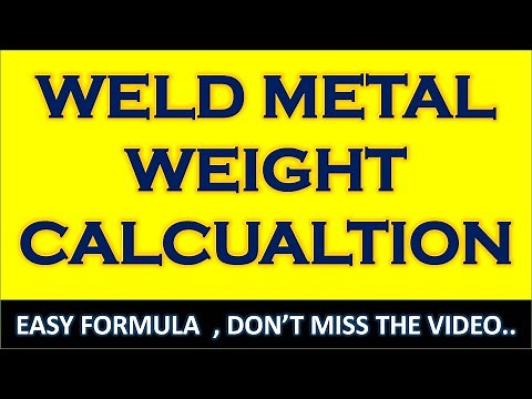 Weld Metal Weight Calculation