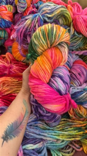 Yarn orders are officially open 🌈✨ This round includes the Rainbow and Watercolours collections — both full of colour and a little bit of chaos (in the best way) I’m keeping pre-orders open for a limited time, but I honestly don’t know how long for and I’m not sure when they’ll be back again 😂 So if you’ve had your eye on something, now’s the moment 💫 All orders can be placed directly through the website (link in bio) #handdyedyarn #indiedyed #knitfolk #knittersofinstagram #yarnlove #rainbowy