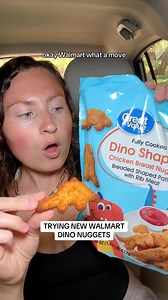 137K views · 1K reactions | WALMART DINO NUGGETS REVIEW 秊 will you be trying these? #walmartfinds #newatwalmart #newfood #dinonuggets #chickennuggets #kidfriendlyfood #foodreview #airfryer #snackreview #tastetest #copycatrecipe | Morgan Chomps | Facebook