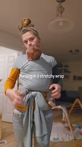 349K views · 1.1K reactions | Nursing in a stretch wrap- this is my personal preference most of the time. There are other options, including loosening, but that can be challenging for most. #babywearing #babywearingmama #babywearingeducator #stretchywrap #breastfeeding | Let's Talk Babywearing | Facebook