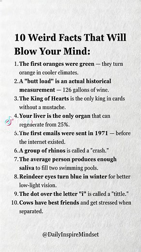10 Mind-Blowing Weird Facts You Didn't Know