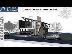 Archicad 26 Complete project design Tutorial - (ATTRACTIVE ROOF DESIGN)