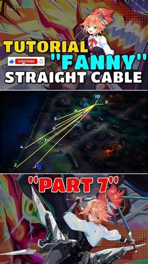 Tutorial Basic Straight Cable Fanny🔥 #mlbb #mobilelegends #tutorialfanny #mobilelegendsbangbang
