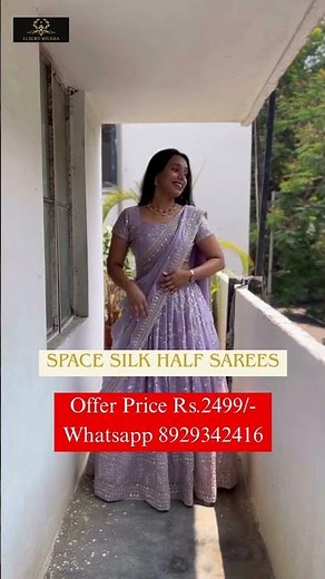 💃 Trending Half Saree Designs Online 🛍️ | Half Sarees Collection with Price | Wedding Styles #saree