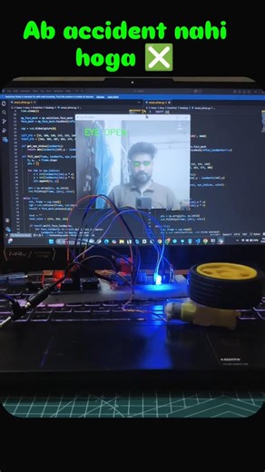"Driver Soya = Accident? 😱 | Smart Driver Safety System 🚗🔥" #arduinoproject #reels #trending