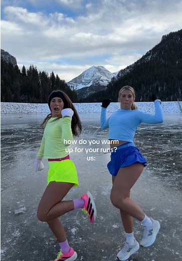 a quick little dance will do the trick🙂‍↔️ #runner #runtok #runnergirls #marathonrunner