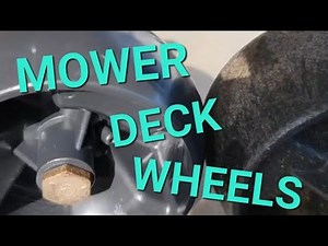 REPLACING ANTI SCALP ROLLER AND DECK WHEELS ON LTX 1050 CUB CADET