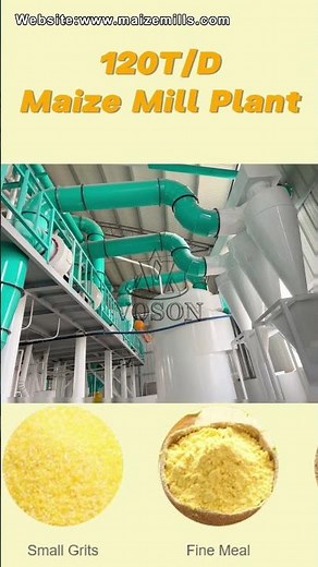120TPD Corn Flour Milling Plant | Large-Scale Maize Processing Line by Voson