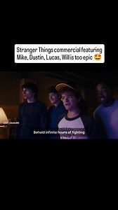 Stranger Things 5 cast did a T-Mobile commercial featuring Mike, Dustin, Lucas, and Will. The commercial starts with Dustin having a plan to get Vecna. The advertisment was so accurate that it actually looked like a short clip from the season itself. 🎬 "Stranger Things" is an American science fiction and horror television series created by Matt and Ross Duffer, which premiered on Netflix in July 2016. Set in the fictional town of Hawkins, Indiana, the show begins in November 1983 with the myste
