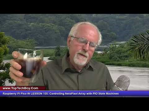 Raspberry Pi Pico W LESSON 105: Controlling NeoPixel Array with PIO State Machines