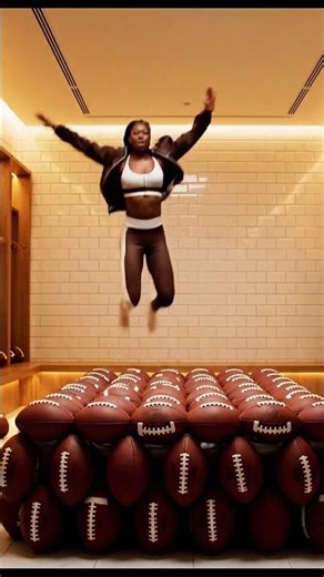 【ASMR】 Soft Landing on a Bed Made of Sports Gear?! 😮⚽✨