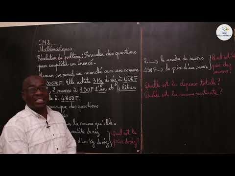 Course - CM2 - Mathematics: Formulating questions to complete a statement / Mr. Gassama