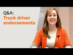 Truck driver Q&A with Schneider recruiters [Ep. 22] Truck driver endorsements