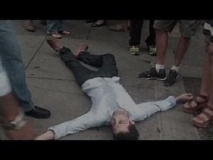 Bouncer bashes drunk - Drunk gets Slammed - FIGHT