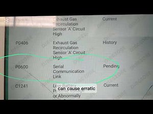 How to fix dtc P0600 Serial communication link